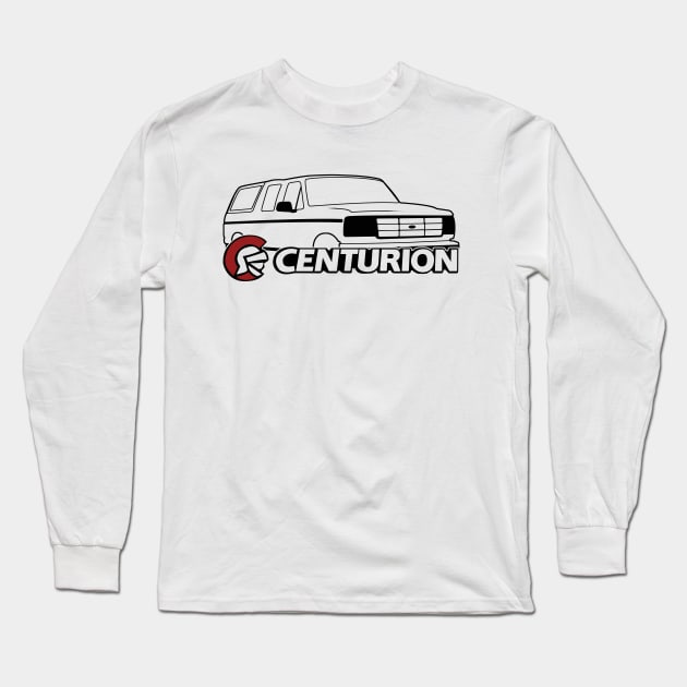 1992-1996 Ford Bronco Centurion Black With Logo Long Sleeve T-Shirt by The OBS Apparel